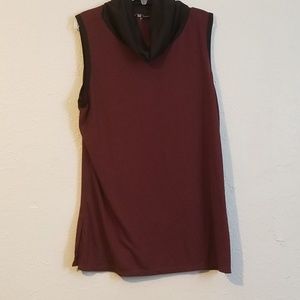 Burgandy Dress Top